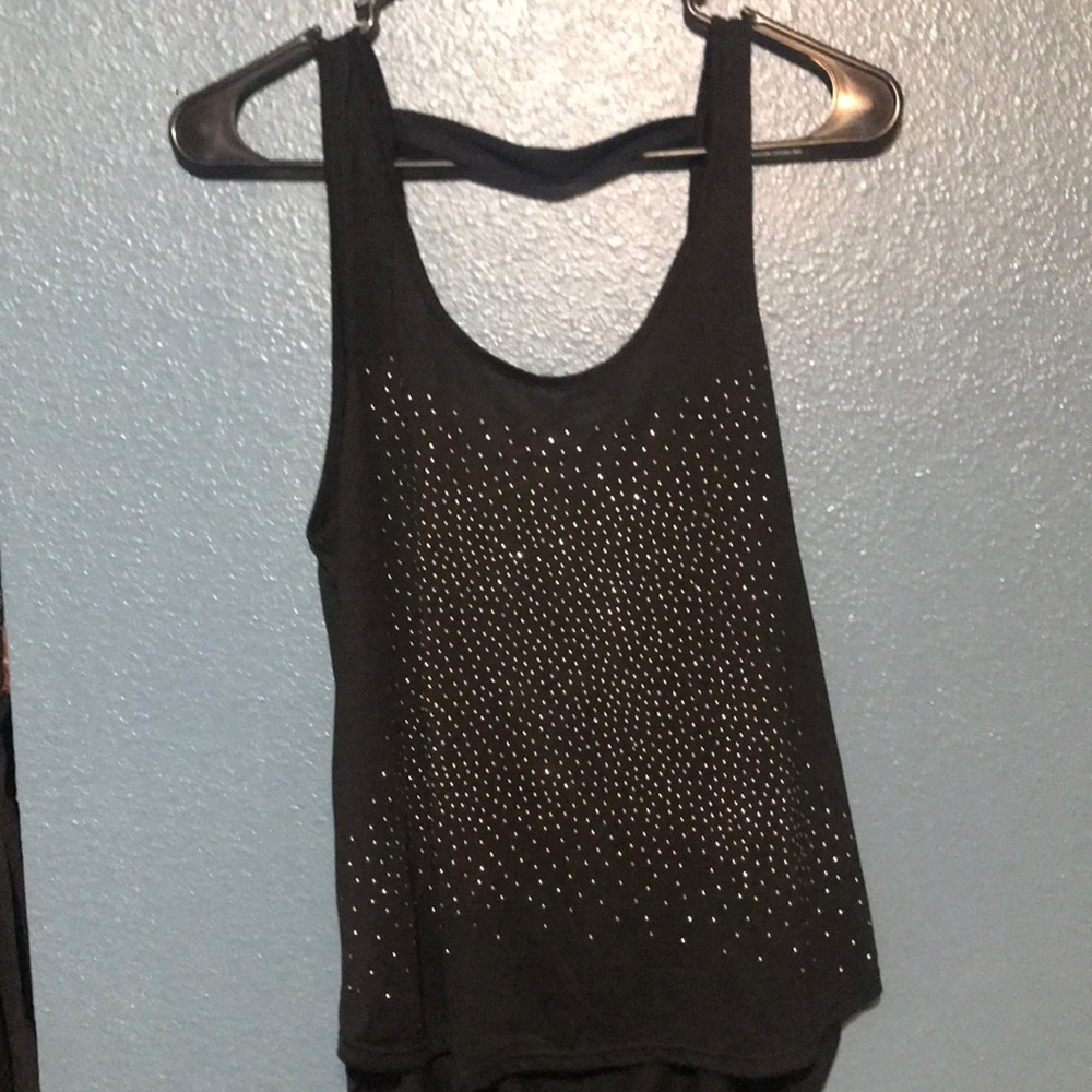 Black tank top